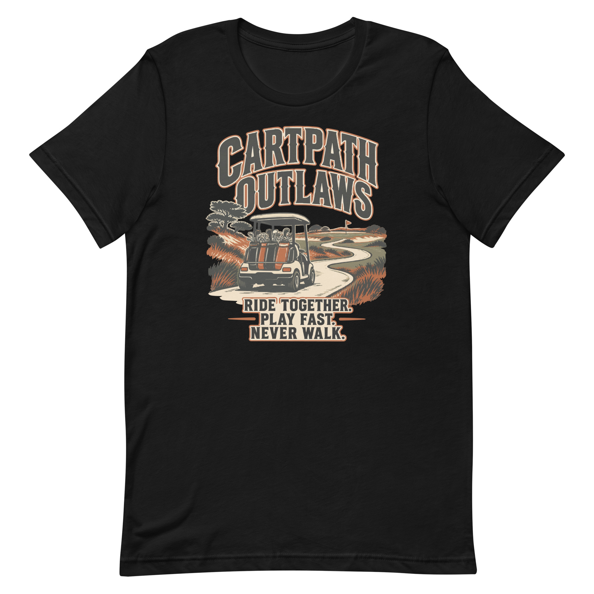 Cartpath Outlaws Ride Together Tee