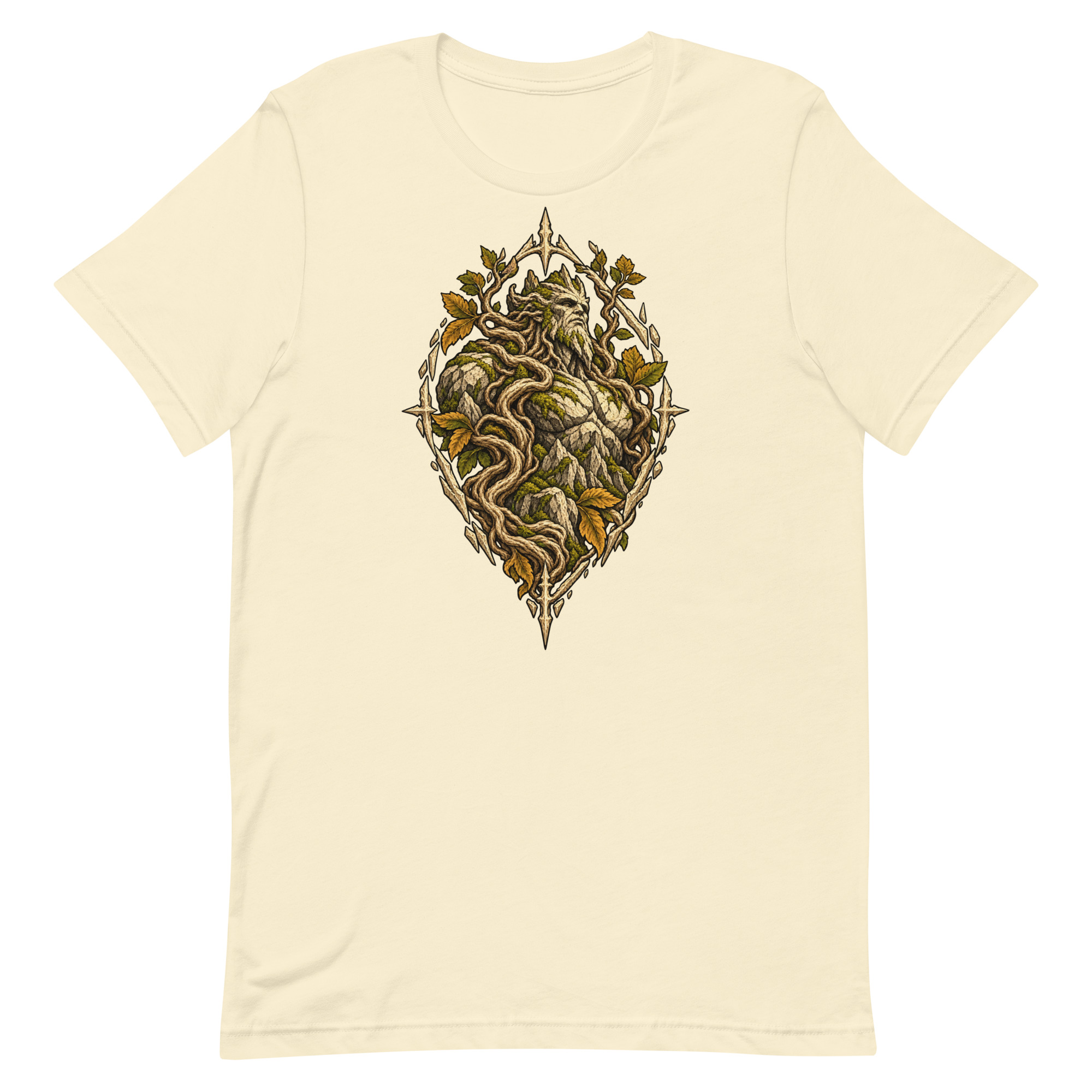 natural unisex T-shirt, front view