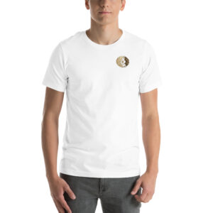 White unisex T-shirt, front view