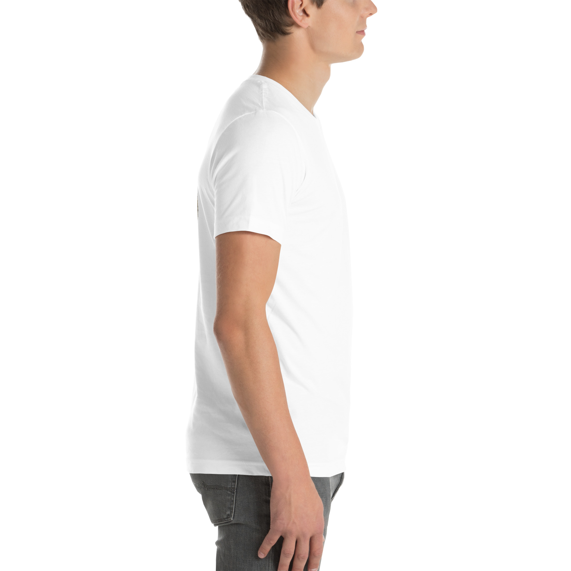 White unisex T-shirt, right view